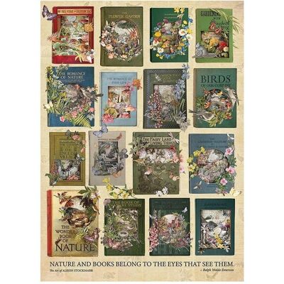 Cobble Hill The Nature of Books - Puzzle - Publicité Cobble Hill The Nature of Books - Puzzle - Publicité