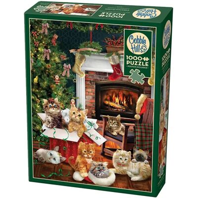 Cobble Hill Premium Weihnachtskätzchen Puzzle - 1000 Teile Cobble Hill Premium Weihnachtskätzchen Puzzle - 1000 Teile