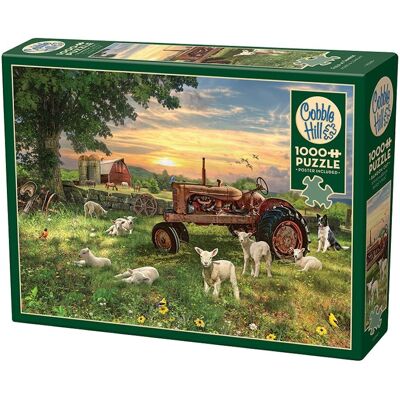 Cobble Hill Feld bei Sonnenaufgang 1000 Stück Puzzle - Puzzle Cobble Hill Feld bei Sonnenaufgang 1000 Stück Puzzle - Puzzle