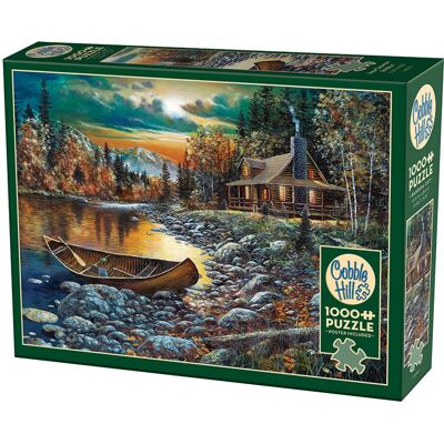 Puzzle de 1000 pièces Cobble Hill High Country Retreat - Puzzle - Publicité Puzzle de 1000 pièces Cobble Hill High Country Retreat - Puzzle - Publicité