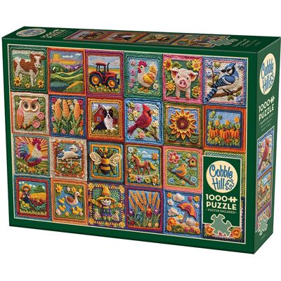 Cobble Hill - Country Life Crochet - 1000 Piece - Puzzle Cobble Hill - Country Life Crochet - 1000 Piece - Puzzle