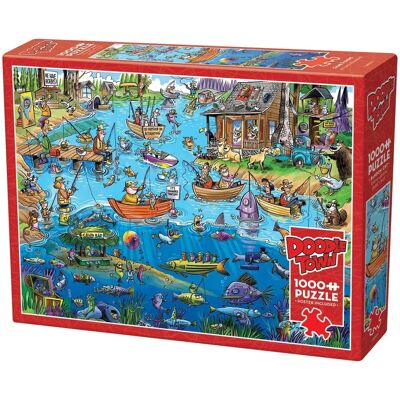 Marke Unbekannt - Cobble Hill - Verrückter Angelausflug Puzzle - 1000 Teile Marke Unbekannt - Cobble Hill - Verrückter Angelausflug Puzzle - 1000 Teile