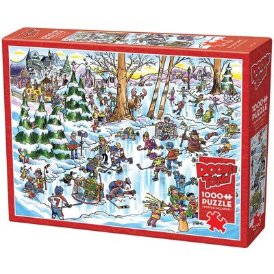 Cobble Hill DoodleTown: Hockey Town - Puzzle Cobble Hill DoodleTown: Hockey Town - Puzzle