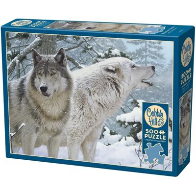 Cobble Hill Wölfe im Schnee - Puzzle 500 Teile Cobble Hill Wölfe im Schnee - Puzzle 500 Teile