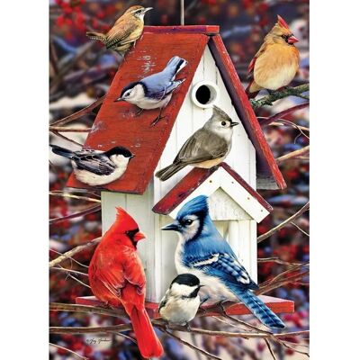 Cobble Hill Winter Booth Puzzle 500 - Puzzle Cobble Hill Winter Booth Puzzle 500 - Puzzle