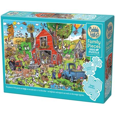 Puzzle Cobble Hill 47018 - Ferme folle 350 pièces - Publicité Puzzle Cobble Hill 47018 - Ferme folle 350 pièces - Publicité