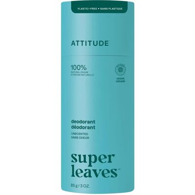 Attitude Super Leaves Deodorant - Bezzapachowy - 3 Unzen Attitude Super Leaves Deodorant - Bezzapachowy - 3 Unzen