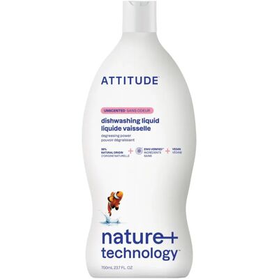 Attitude Unscented Dishwashing Liquid - Dish Soap Attitude Unscented Dishwashing Liquid - Dish Soap