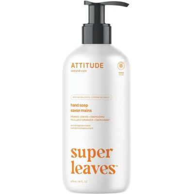 Savon pour les mains Attitude 15,9 Oz - Feuille d'orange & Protéine de soja Savon pour les mains Attitude 15,9 Oz - Feuille d'orange & Protéine de soja