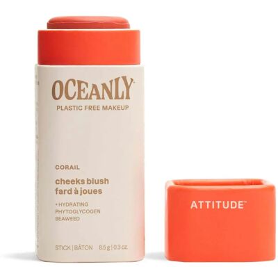 Attitude Oceanly Blush Corail Végétalien - Maquillage Naturel pour Peau Sensible - Publicité Attitude Oceanly Blush Corail Végétalien - Maquillage Naturel pour Peau Sensible - Publicité