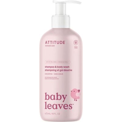 Attitude Baby Leaves 2-in-1 Shampoo and Body Wash - Hypoallergenic Attitude Baby Leaves 2-in-1 Shampoo and Body Wash - Hypoallergenic