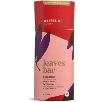 Attitude Sandalwood Deodorant Bar - Natural, Eco-friendly, 85g Attitude Sandalwood Deodorant Bar - Natural, Eco-friendly, 85g