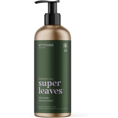 Attitude Super Leaves Essentials Savon naturel - Lavage des mains - 473ml - Publicité Attitude Super Leaves Essentials Savon naturel - Lavage des mains - 473ml - Publicité