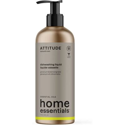 Attitude - Geranium and Lemongrass Dishwashing Liquid - 16 oz Attitude - Geranium and Lemongrass Dishwashing Liquid - 16 oz