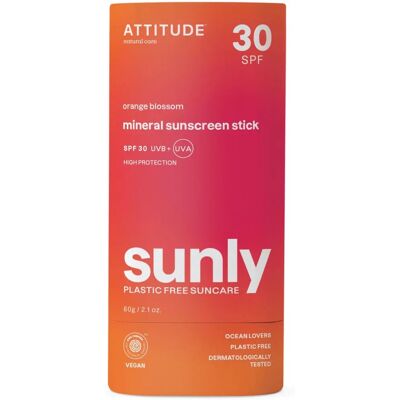 Attitude Sunly Barre Solare SPF 30 Fiori d'Arancio 60 g Attitude Sunly Barre Solare SPF 30 Fiori d'Arancio 60 g