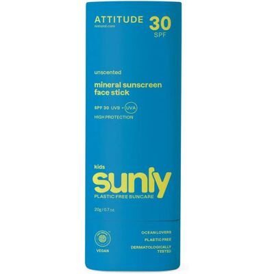 Attitude Sunly Stick Crème Solaire Enfant SPF 30 Attitude Sunly Stick Crème Solaire Enfant SPF 30