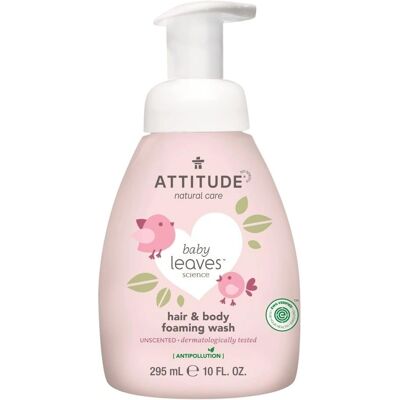 Attitude Baby Leaves Bez vůně 2-v-1 Šampon a Sprchový Gel pro Miminka - Péče o dítě Attitude Baby Leaves Bez vůně 2-v-1 Šampon a Sprchový Gel pro Miminka - Péče o dítě