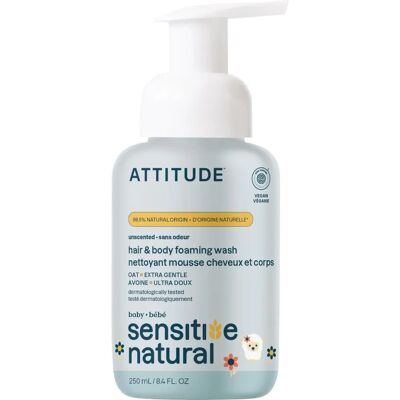 Attitude Baby Lavado Espumoso Natural para Cabello y Cuerpo - Sin Fragancia Attitude Baby Lavado Espumoso Natural para Cabello y Cuerpo - Sin Fragancia