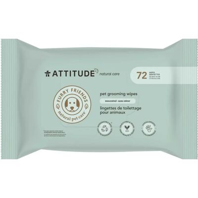 Attitude Salviette Naturali per Animali - 72 pezzi Attitude Salviette Naturali per Animali - 72 pezzi