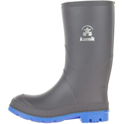 Kamik Bottes en Caoutchouc pour Enfants Stomp - Bleu Charbon - Imperméables Kamik Bottes en Caoutchouc pour Enfants Stomp - Bleu Charbon - Imperméables
