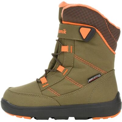 Kamik Olive Orange Wasserdichte Kinder Winterstiefel - Winter Boots Kamik Olive Orange Wasserdichte Kinder Winterstiefel - Winter Boots