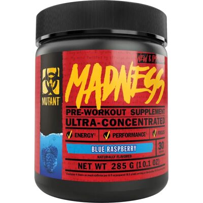 Mutant Madness - 225g Niebieski Malina Pre-Workout Mutant Madness - 225g Niebieski Malina Pre-Workout