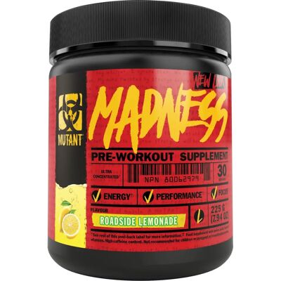 Mutant Mutant Madness Lemoniada - Przedtreningowy Proszek - 225g Mutant Mutant Madness Lemoniada - Przedtreningowy Proszek - 225g