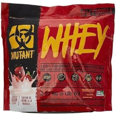 Mutant Whey, Truskawka, 2270g - Białko serwatkowe Mutant Whey, Truskawka, 2270g - Białko serwatkowe