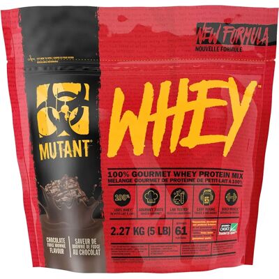 Mutant Mutant Whey 2270g Brownie Fudge Czekoladowe - Suplement Białkowy Mutant Mutant Whey 2270g Brownie Fudge Czekoladowe - Suplement Białkowy