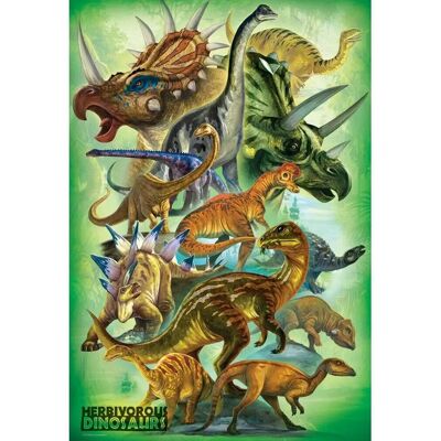 Eurographics Pflanzenfressende Dinosaurier 100 Teile Puzzle Eurographics Pflanzenfressende Dinosaurier 100 Teile Puzzle
