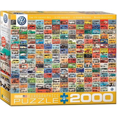 Eurographics Puzzle Bus VW Groovy 2000 elementów Eurographics Puzzle Bus VW Groovy 2000 elementów