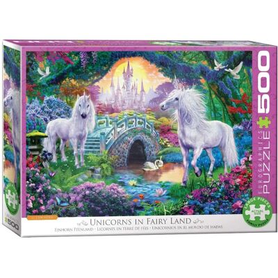 Eurographics Enhörningar i Fairyland XL Pussel - 500 Bit Eurographics Enhörningar i Fairyland XL Pussel - 500 Bit