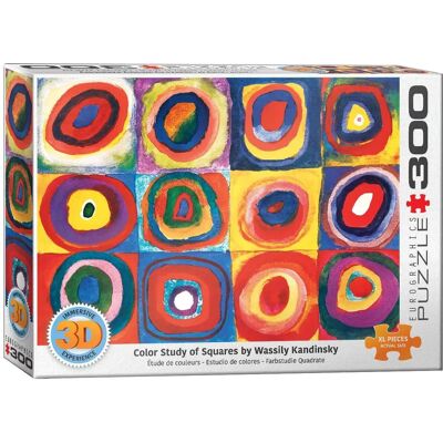 Eurographics Puzzle Lenticular 3D de Kandinsky - Arte Abstracto Eurographics Puzzle Lenticular 3D de Kandinsky - Arte Abstracto