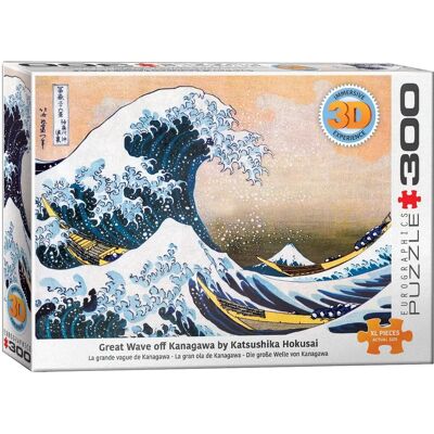 Eurographics 6331-1545 - 3D Lenticular Puzzle - Die Große Welle Von Kanagawa - 300 Teile Eurographics 6331-1545 - 3D Lenticular Puzzle - Die Große Welle Von Kanagawa - 300 Teile