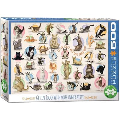 Eurographics Puzzle Kočka Jóga XL 500 Dílů Eurographics Puzzle Kočka Jóga XL 500 Dílů
