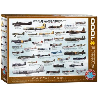 Eurographics 6000-0075 - Puzzle Avions WWII - 1000 Pièces - Publicité Eurographics 6000-0075 - Puzzle Avions WWII - 1000 Pièces - Publicité