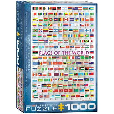 Puzzle Eurographics Flagi Świata - 1000 Elementów Puzzle Eurographics Flagi Świata - 1000 Elementów