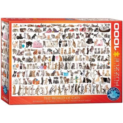 Eurographics Welt der Katzen 1000-teiliger Puzzle Eurographics Welt der Katzen 1000-teiliger Puzzle