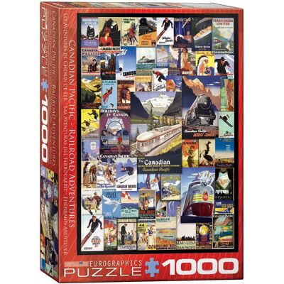 Eurographics Aventure du Chemin de Fer Canadien du Pacifique 1000 pièces Puzzle Eurographics Aventure du Chemin de Fer Canadien du Pacifique 1000 pièces Puzzle