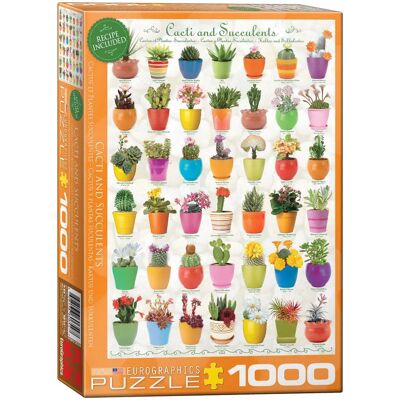 Eurographics Puzzle Kaktusy a Sukkulenty 1000 kusů Eurographics Puzzle Kaktusy a Sukkulenty 1000 kusů