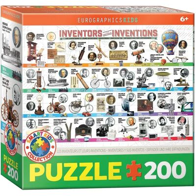 Eurographics 6200-0724 - Erfinder und ihre Erfindungen Puzzle - 200 Teile Eurographics 6200-0724 - Erfinder und ihre Erfindungen Puzzle - 200 Teile
