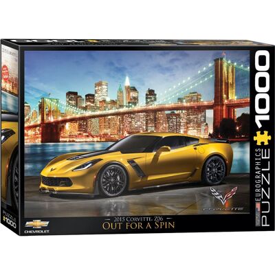 Eurographics Corvette Z06 Op een Rit 1000-delige Puzzel - Voertuigen Eurographics Corvette Z06 Op een Rit 1000-delige Puzzel - Voertuigen