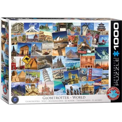 Puzzle Eurographics Globetrotter - Mondo, 1000 pezzi Puzzle Eurographics Globetrotter - Mondo, 1000 pezzi