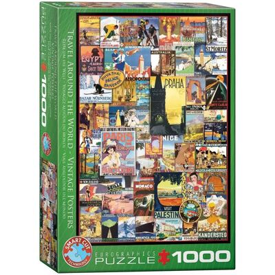 Eurographics Vintage-Reiseplakate Puzzle - 1000 Stück Eurographics Vintage-Reiseplakate Puzzle - 1000 Stück