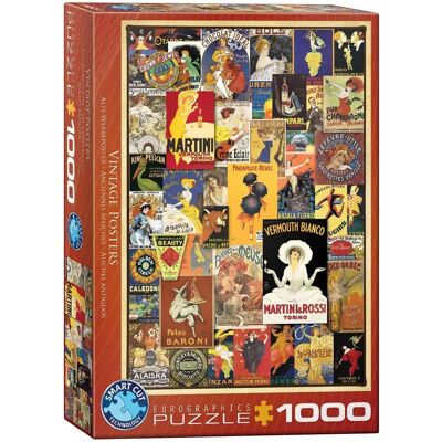 Eurographics Vintage Posters Puzzle - 1000 Piezas Eurographics Vintage Posters Puzzle - 1000 Piezas