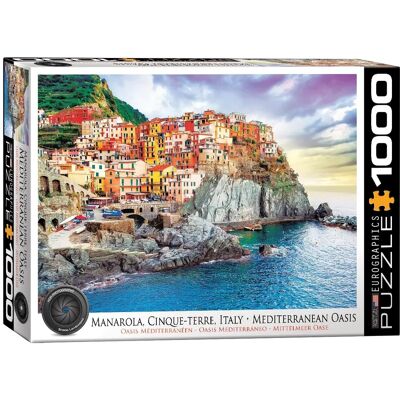 Eurographics Manarola Cinque Terre Puzzle - 1000 Pieces - Multicolor Eurographics Manarola Cinque Terre Puzzle - 1000 Pieces - Multicolor