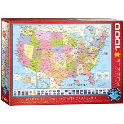 Eurographics Puzzle USA Landkarte - 1000 Teile Eurographics Puzzle USA Landkarte - 1000 Teile