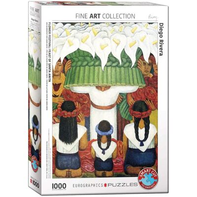 Eurographics Diego Rivera Festival des Fleurs Puzzle - 1000 Pièces Eurographics Diego Rivera Festival des Fleurs Puzzle - 1000 Pièces