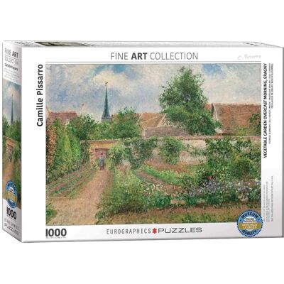 Eurographics Puzzle - Gemüsegarten in Eragny mit bedecktem Himmel von Pissaro 1000 Teile Eurographics Puzzle - Gemüsegarten in Eragny mit bedecktem Himmel von Pissaro 1000 Teile