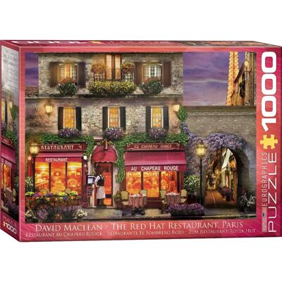 Puzzle Restaurant Chapeau Rouge - 1000 pièces Eurographics - Publicité Puzzle Restaurant Chapeau Rouge - 1000 pièces Eurographics - Publicité